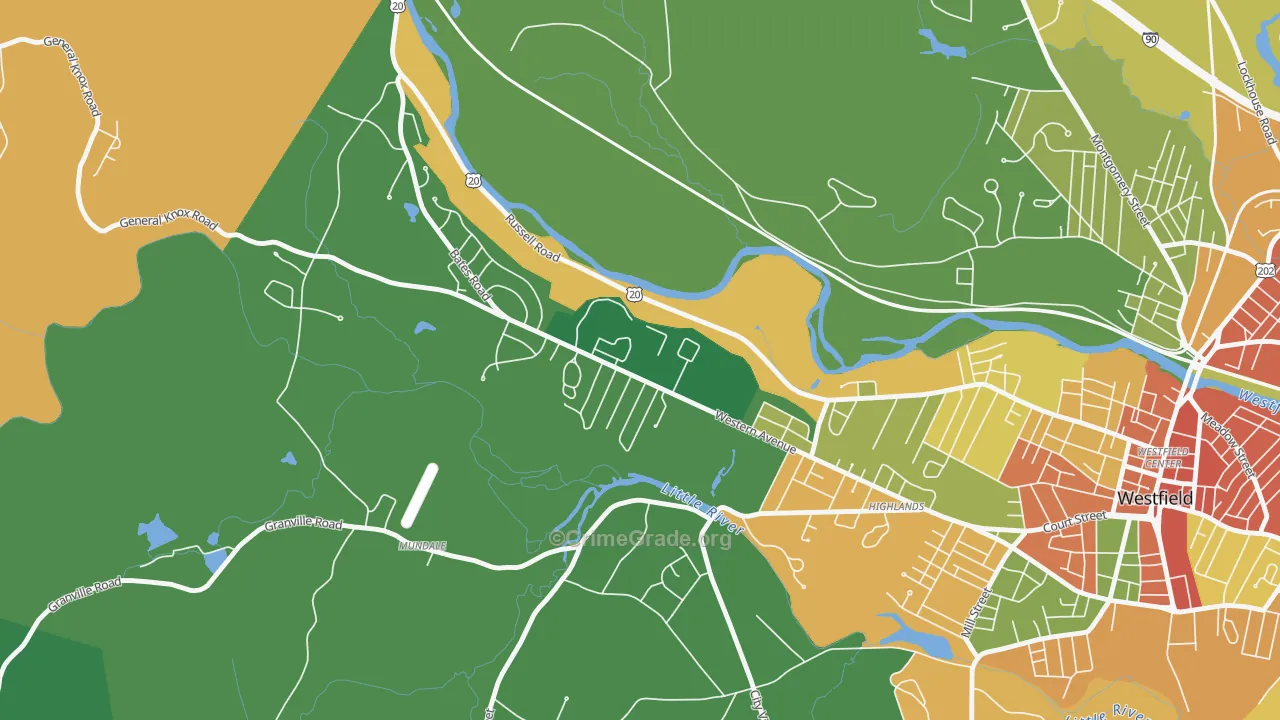 01086, MA Map of Theft Rates