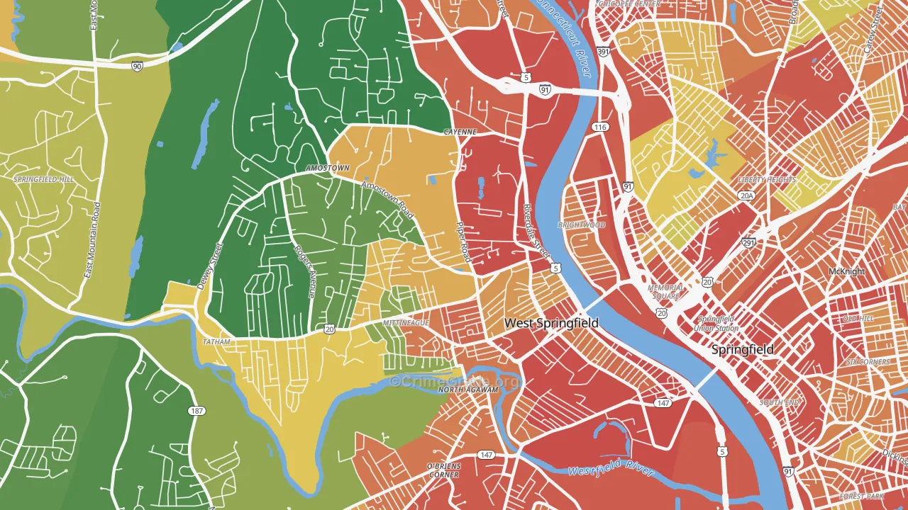 01089, MA Map of Theft Rates