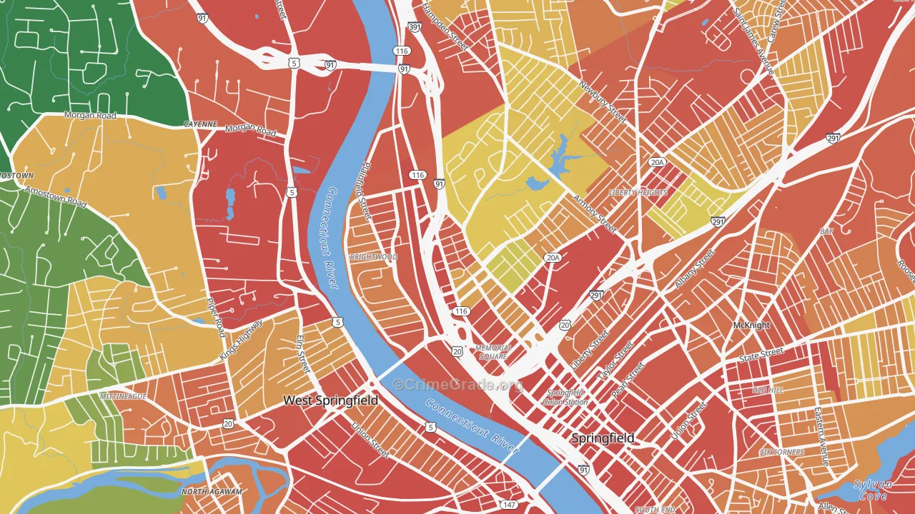 01107, MA Map of Theft Rates