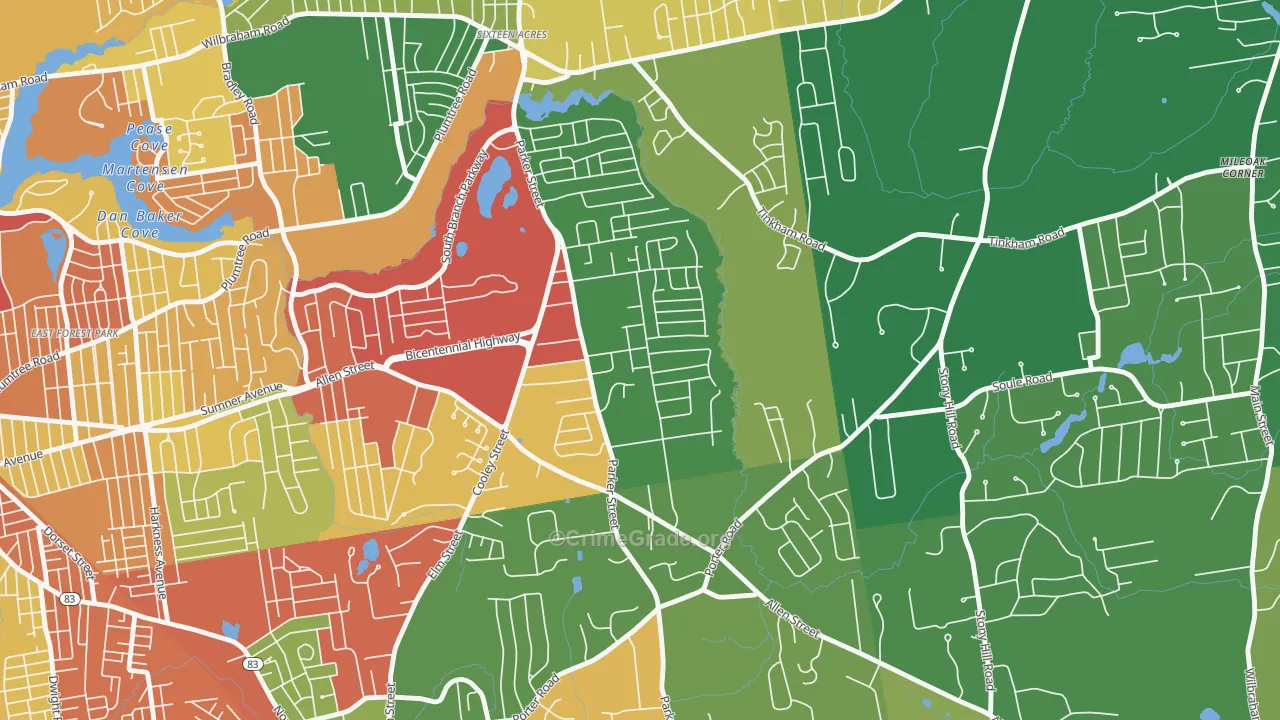 01128, MA Map of Theft Rates