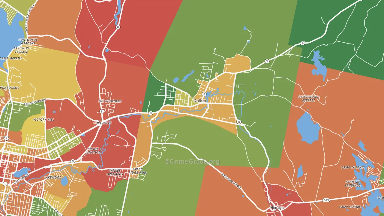 01226, MA Map of Theft Rates