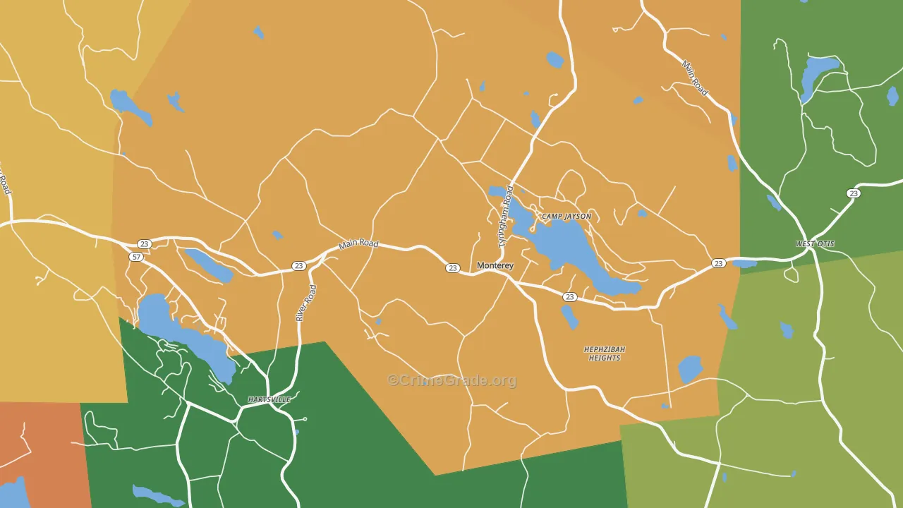 01245, MA Map of Theft Rates