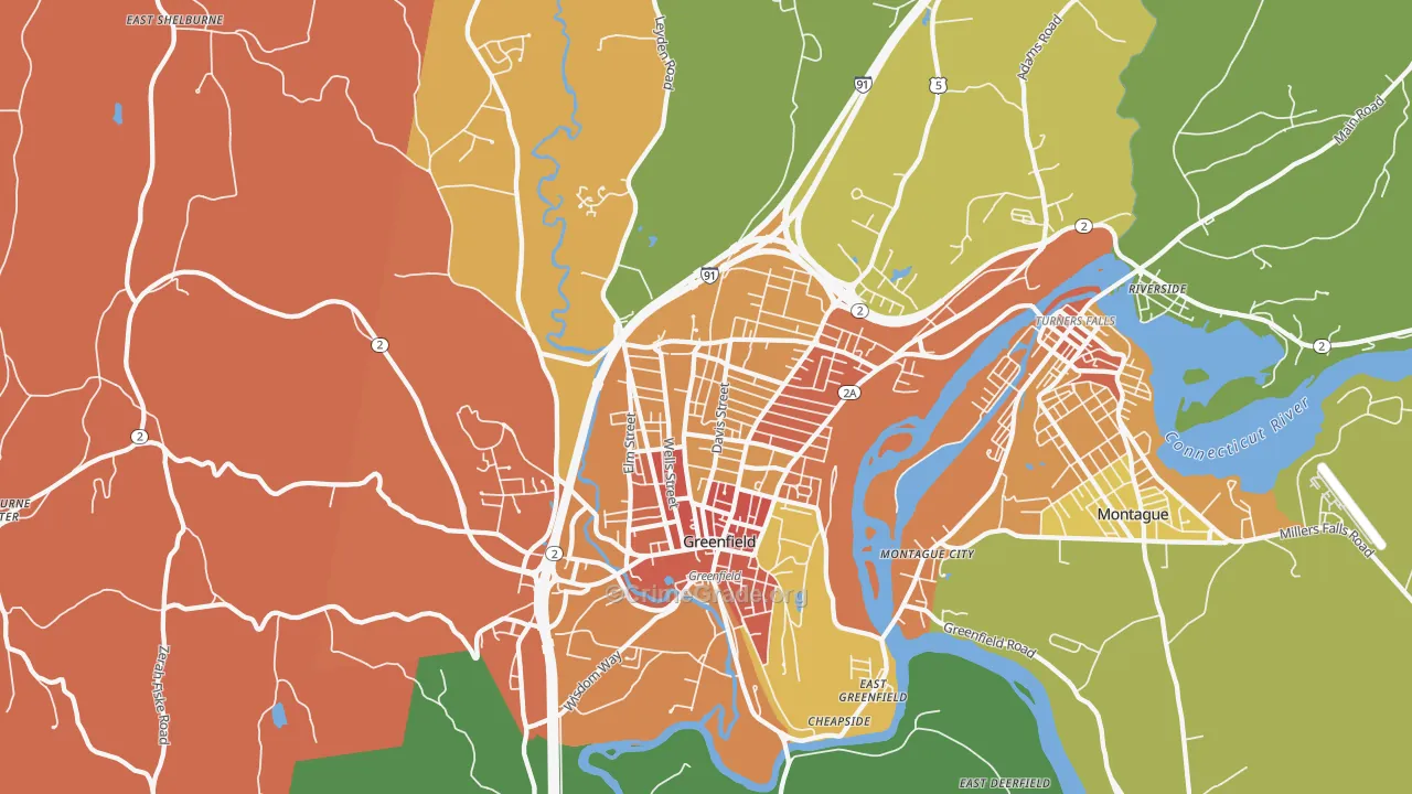 01301, MA Map of Theft Rates