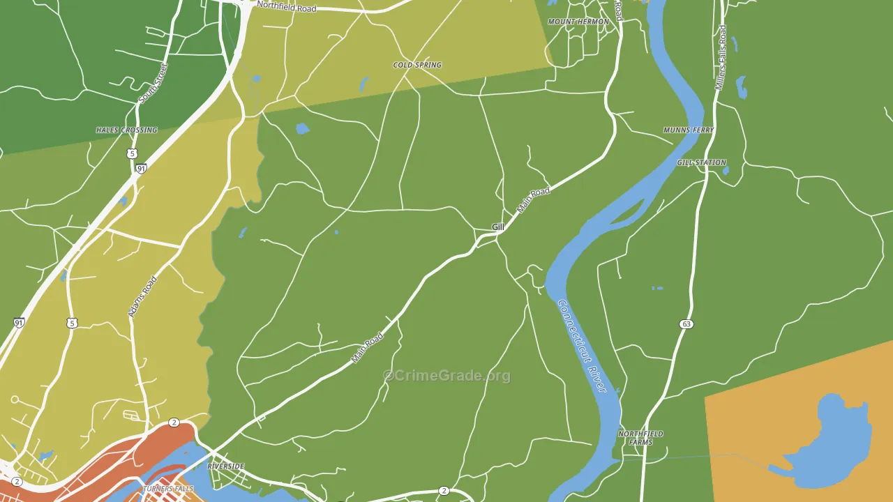 01354, MA Map of Theft Rates