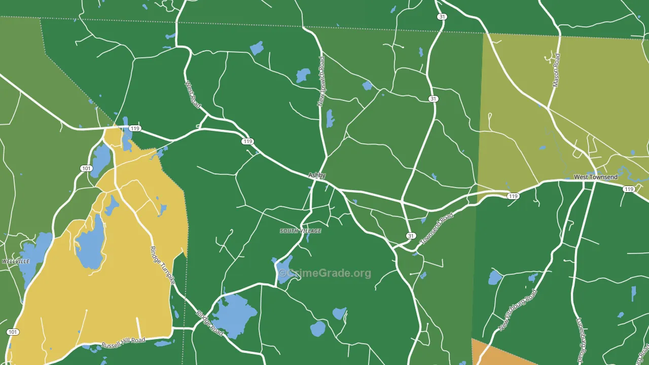 01431, MA Map of Theft Rates