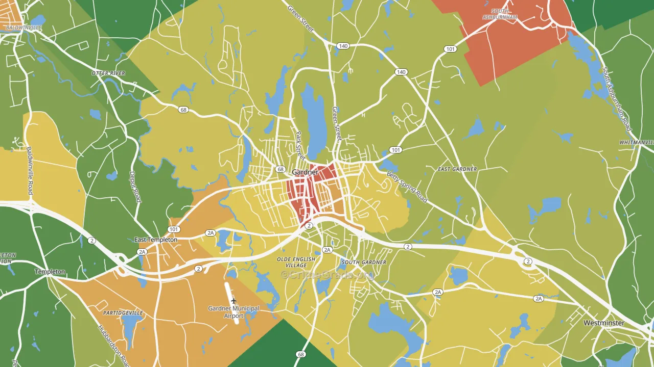 01440, MA Map of Theft Rates