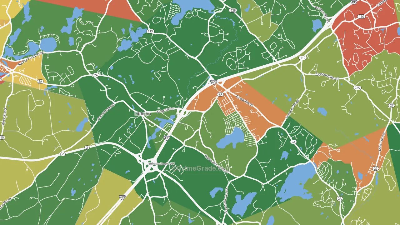 01460, MA Map of Theft Rates