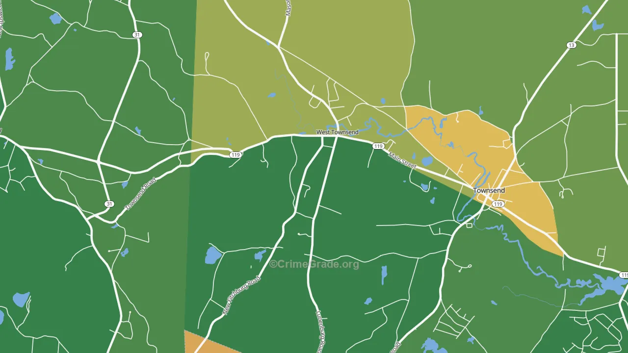 01474, MA Map of Theft Rates
