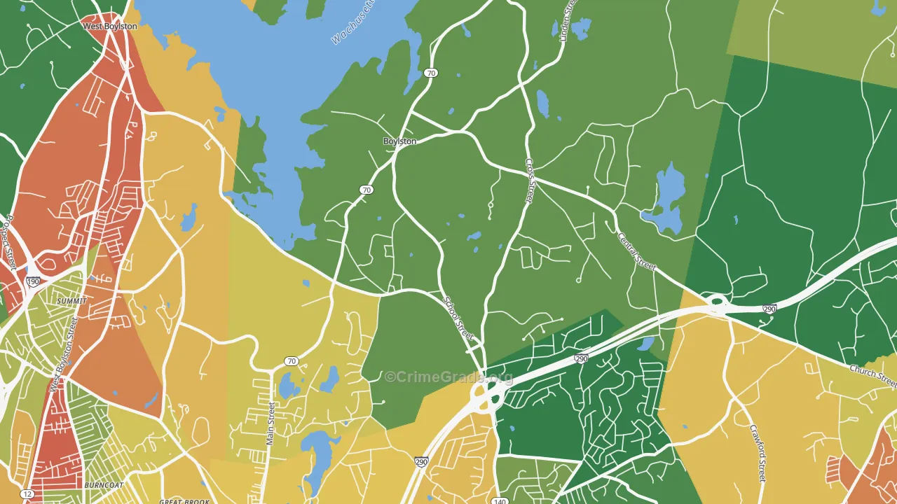 01505, MA Map of Theft Rates