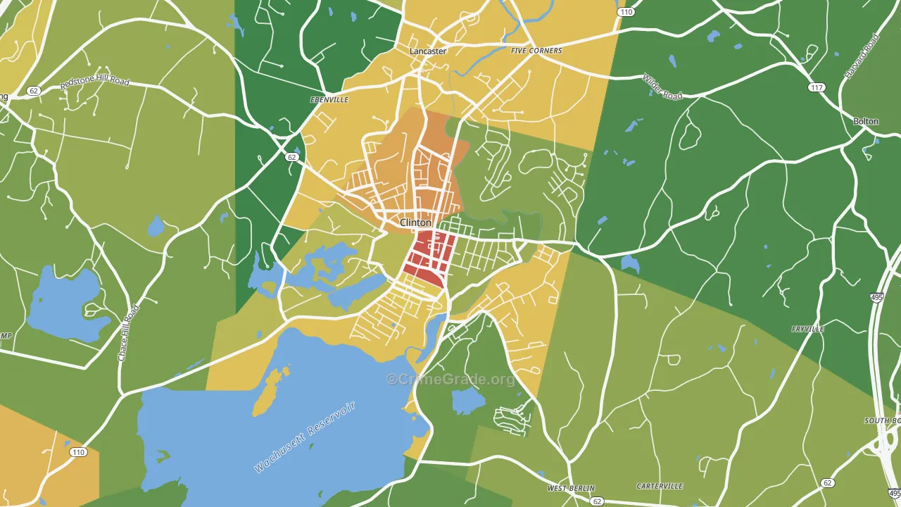 01510, MA Map of Theft Rates