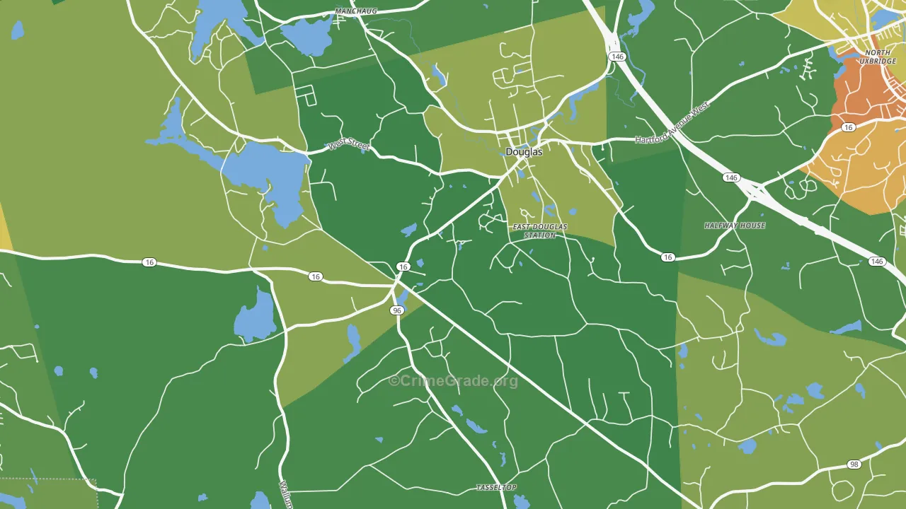 01516, MA Map of Theft Rates