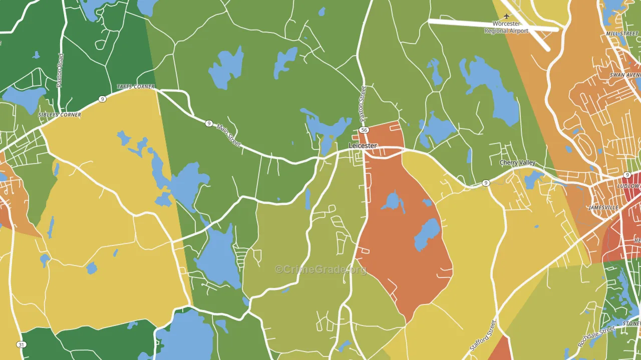 01524, MA Map of Theft Rates