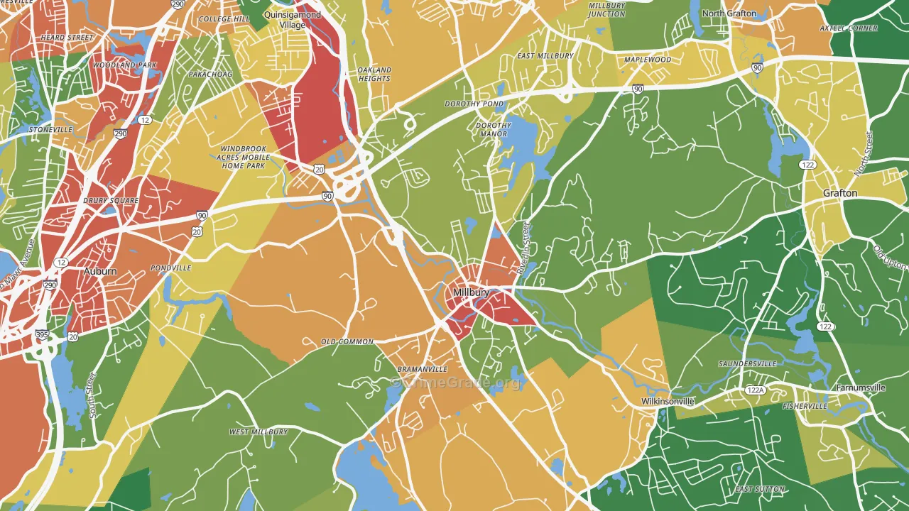 01527, MA Map of Theft Rates