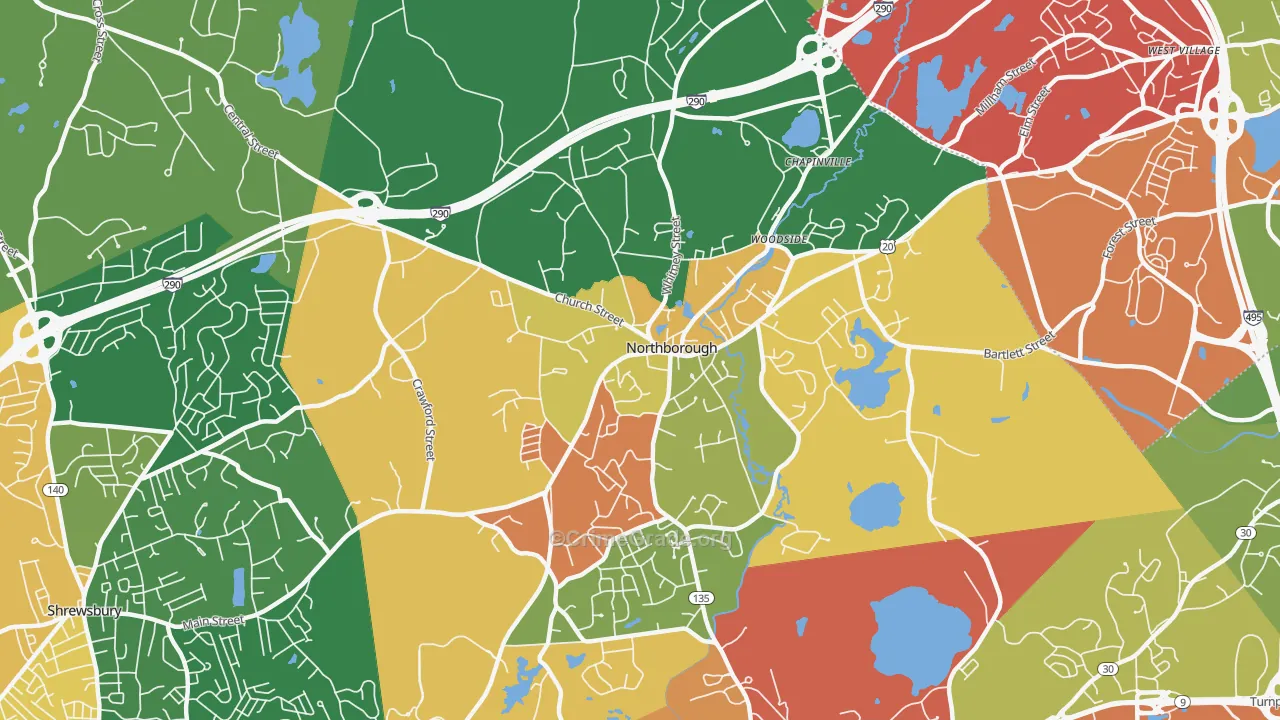 01532, MA Map of Theft Rates