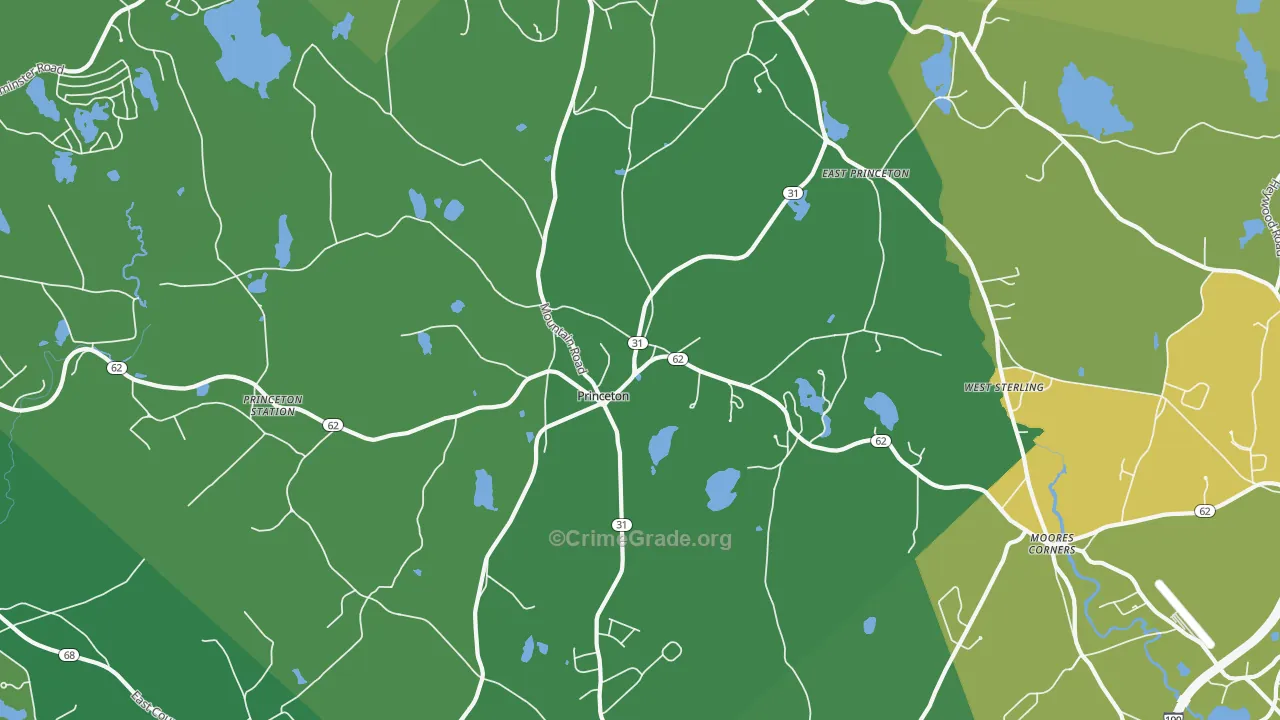 01541, MA Map of Theft Rates