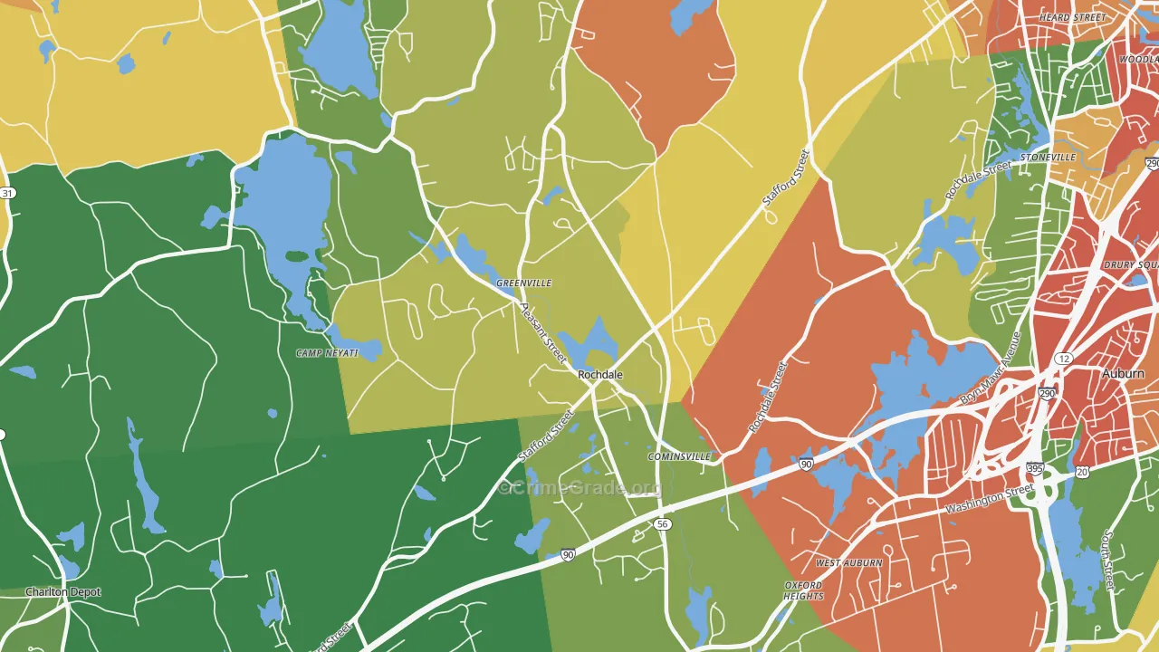 01542, MA Map of Theft Rates
