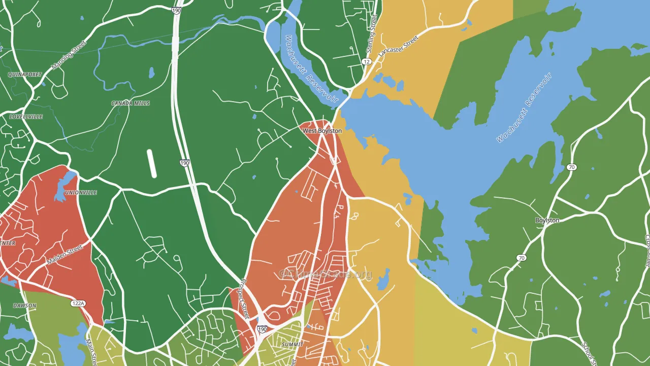 01583, MA Map of Theft Rates