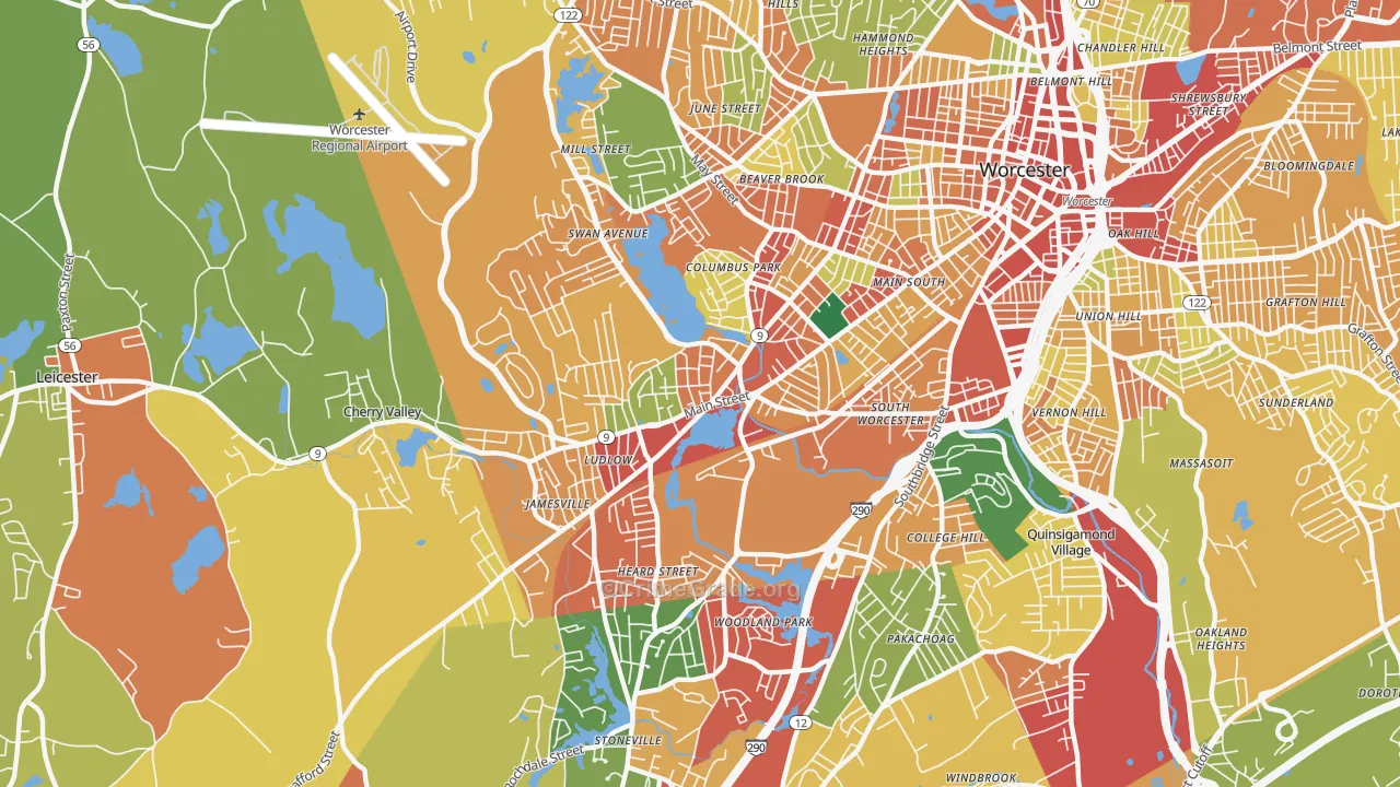 01603, MA Map of Theft Rates