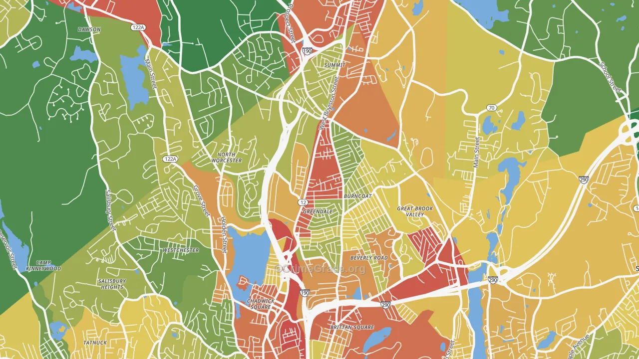 01606, MA Map of Theft Rates