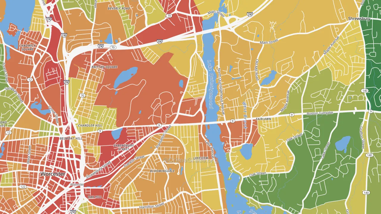 01655, MA Map of Theft Rates