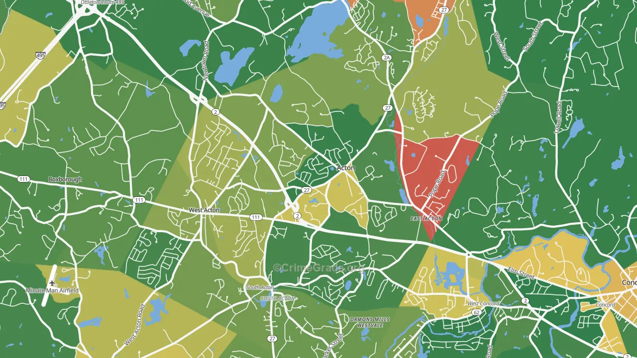 01720, MA Map of Theft Rates