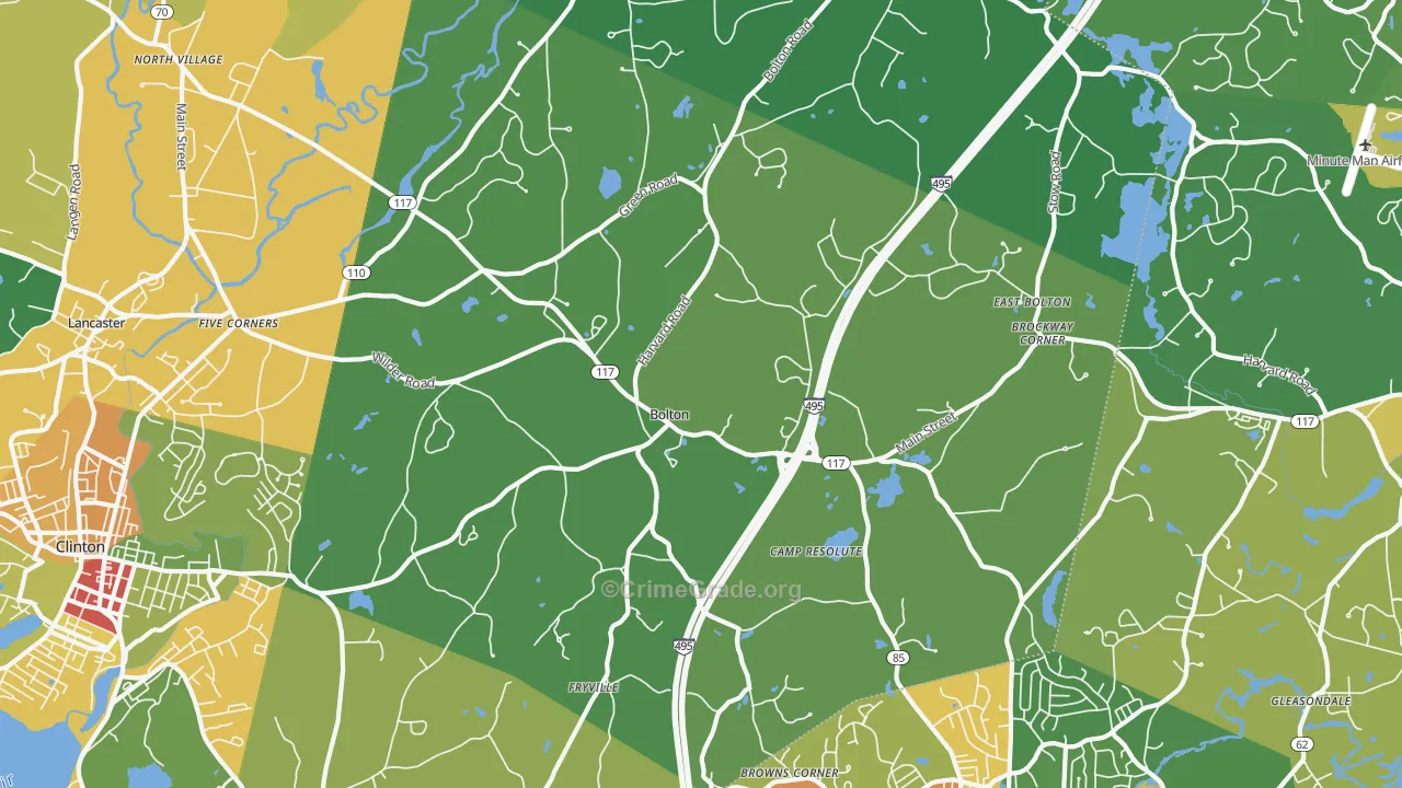 01740, MA Map of Theft Rates