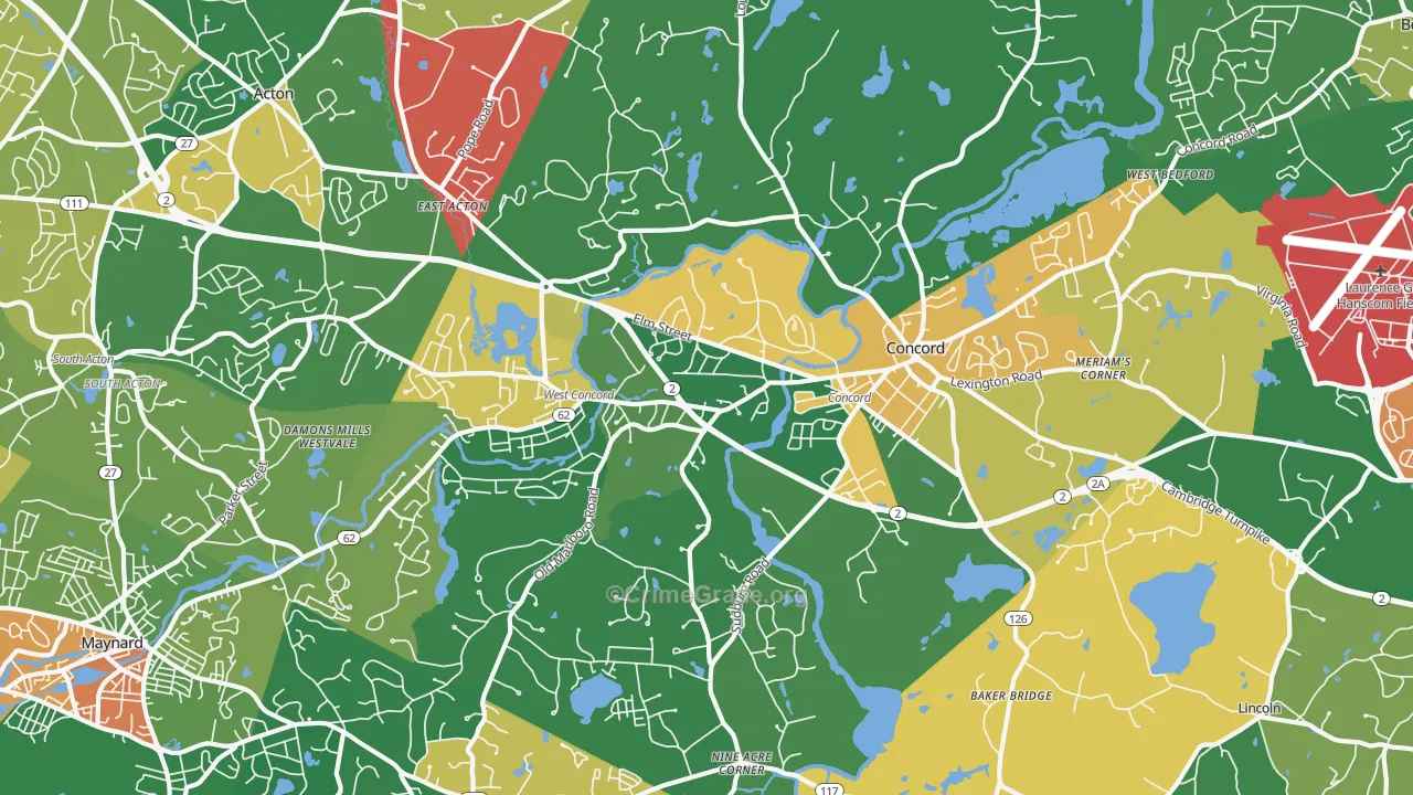 01742, MA Map of Theft Rates