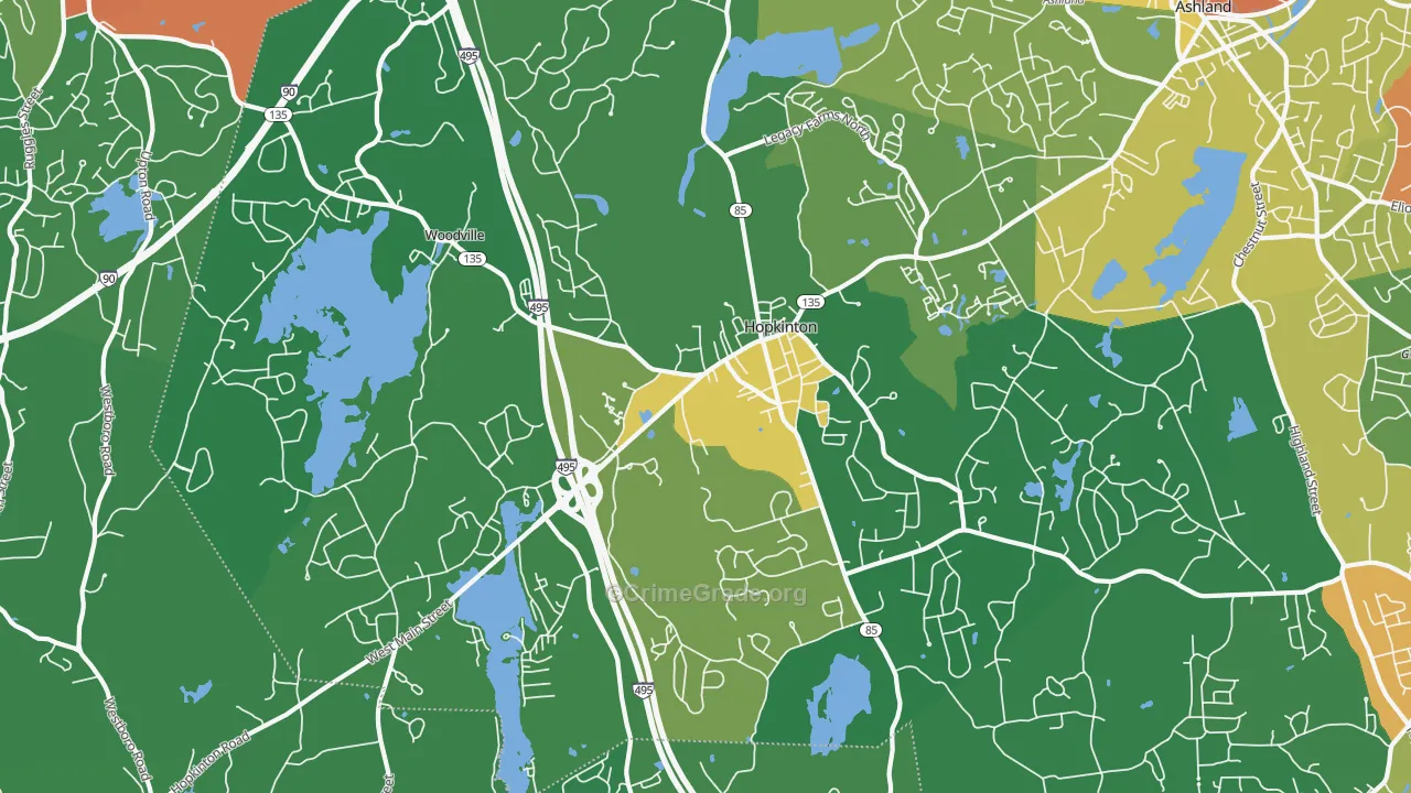 01748, MA Map of Theft Rates
