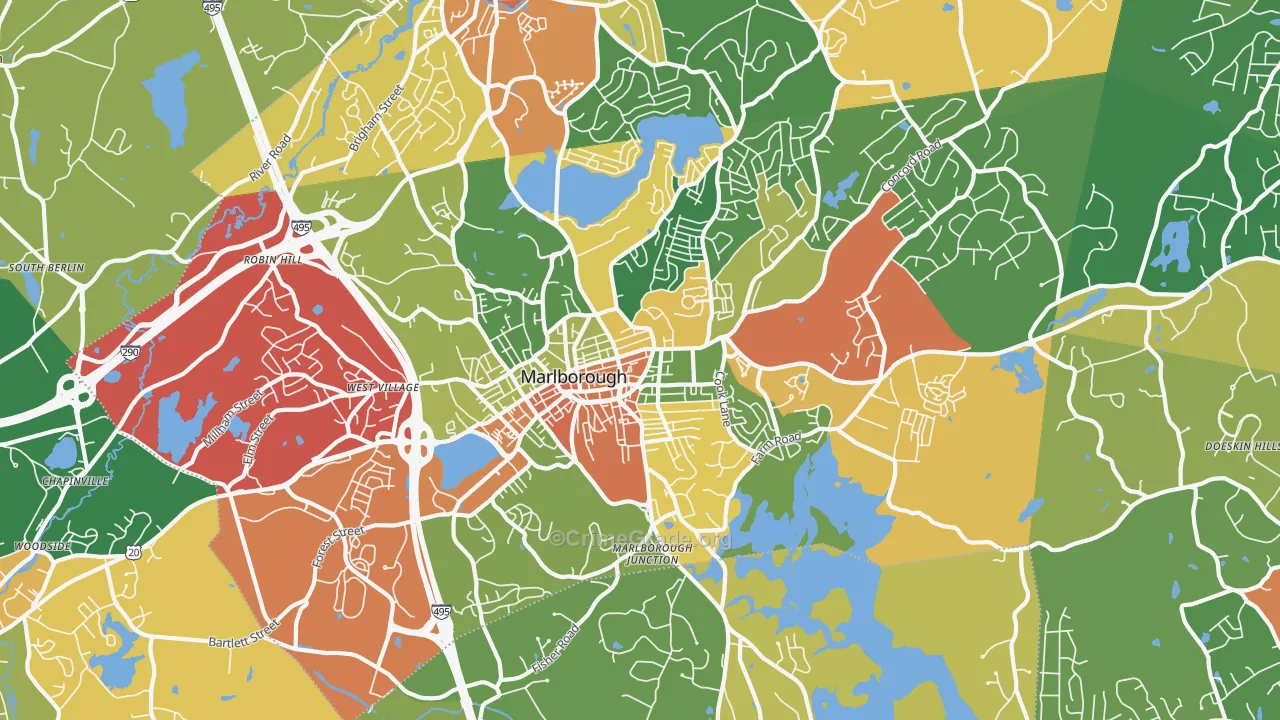 01752, MA Map of Theft Rates