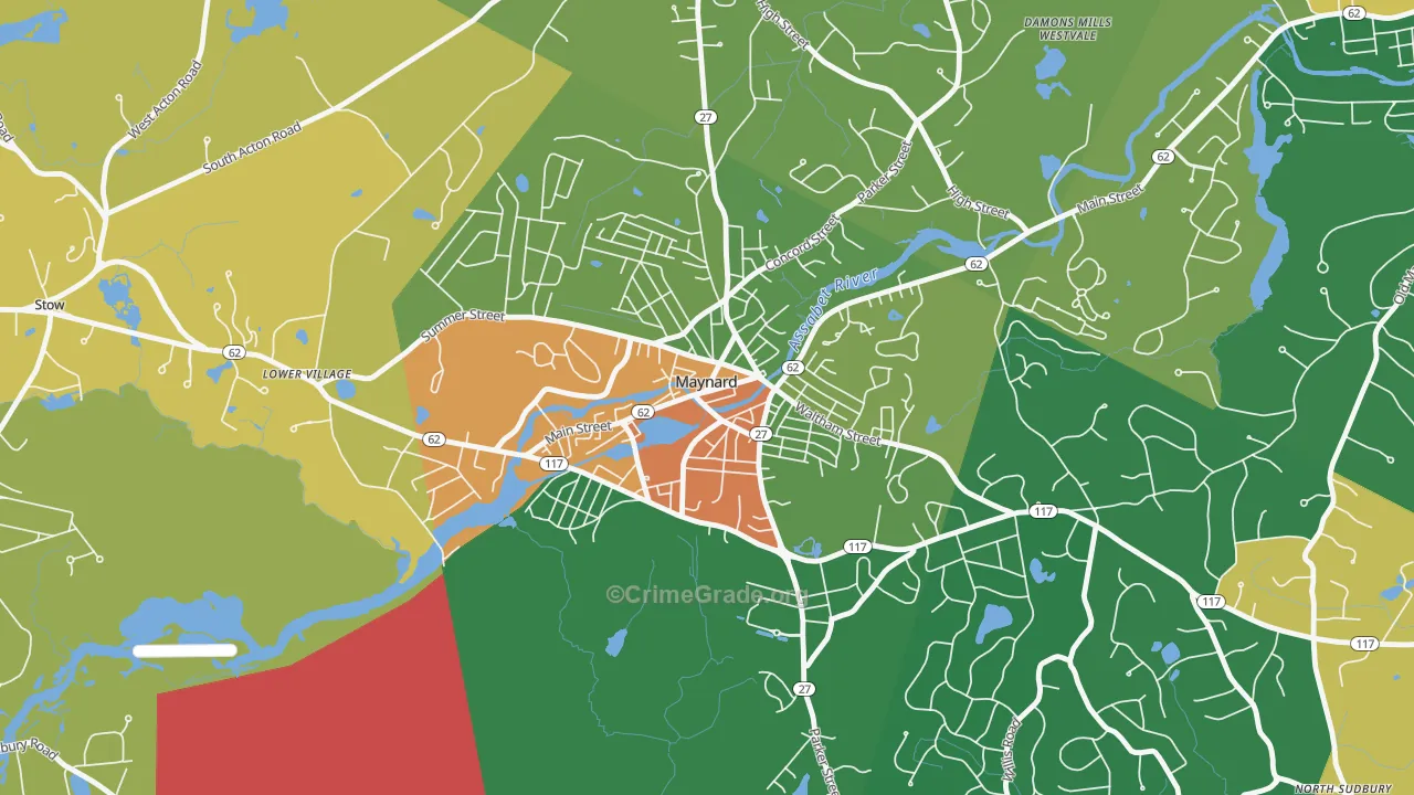 01754, MA Map of Theft Rates