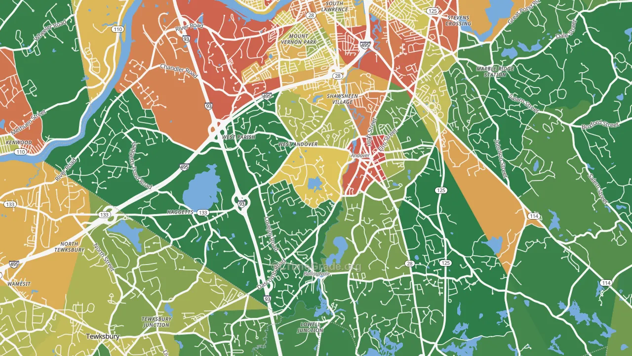 01810, MA Map of Theft Rates