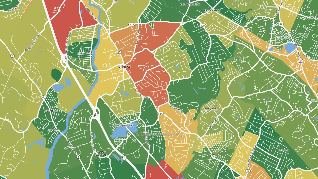 01821, MA Map of Theft Rates