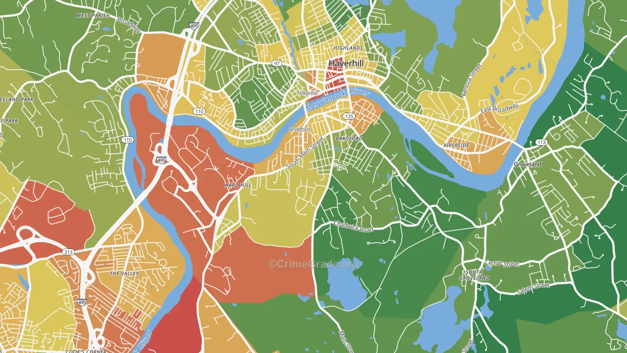 01835, MA Map of Theft Rates