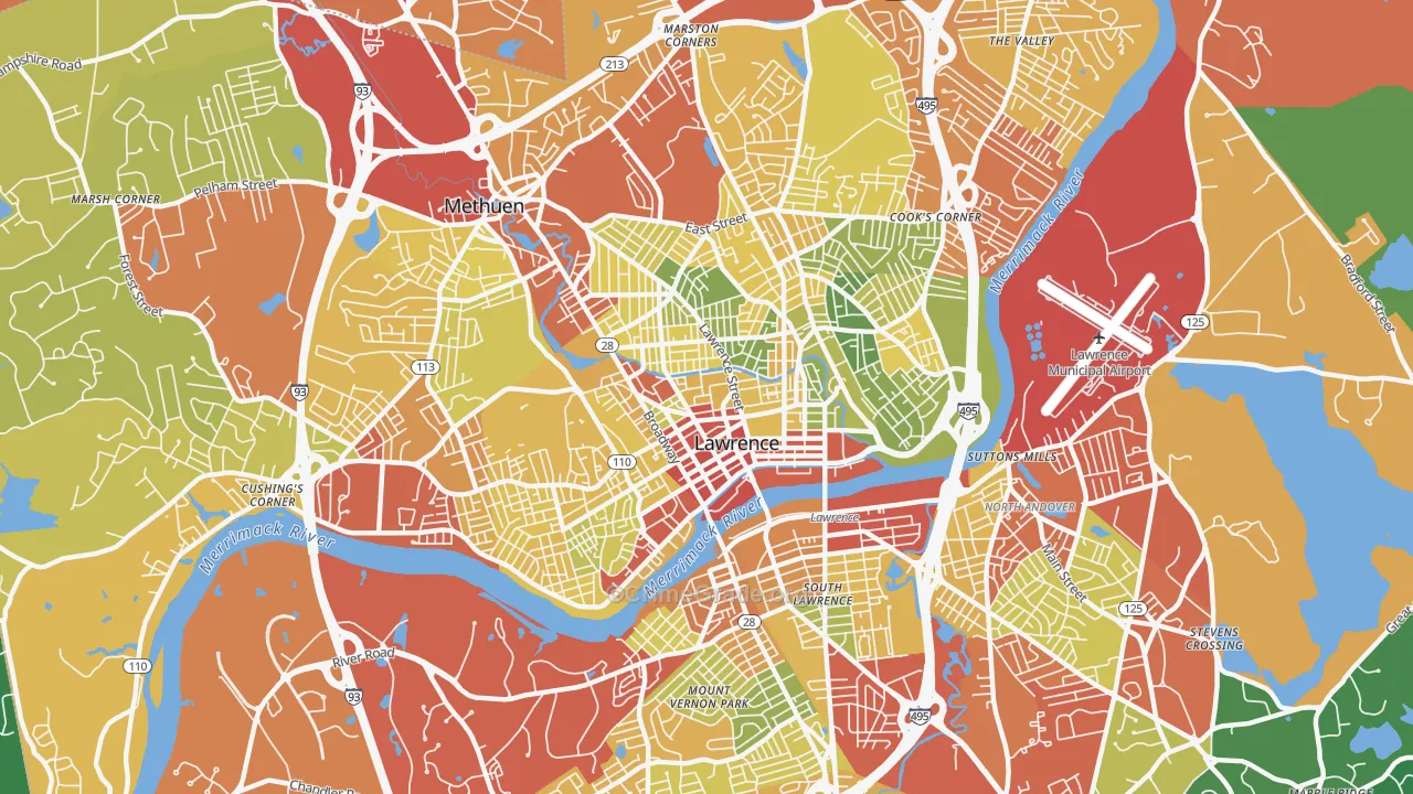 01841, MA Map of Theft Rates