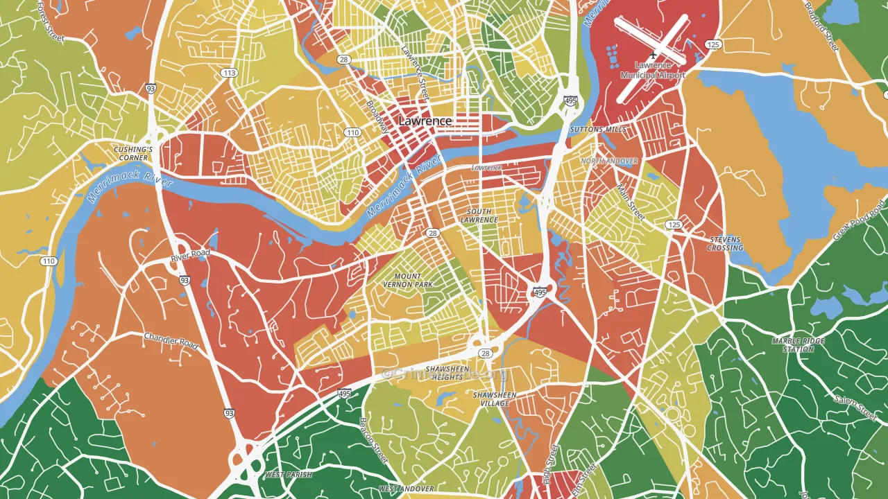 01843, MA Map of Theft Rates