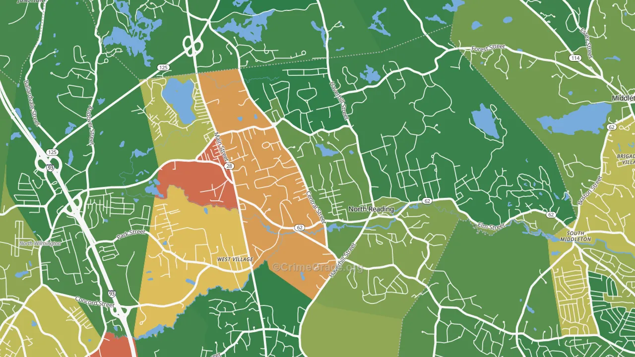 01864, MA Map of Theft Rates