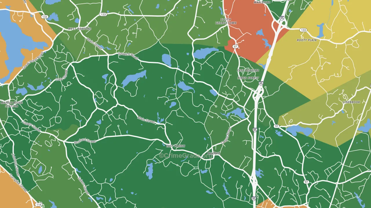 01921, MA Map of Theft Rates