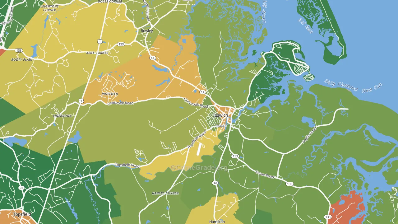 01938, MA Map of Theft Rates