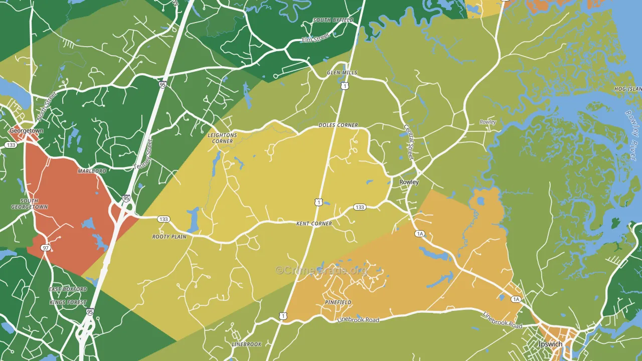 01969, MA Map of Theft Rates