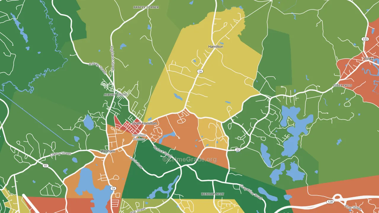 01982, MA Map of Theft Rates