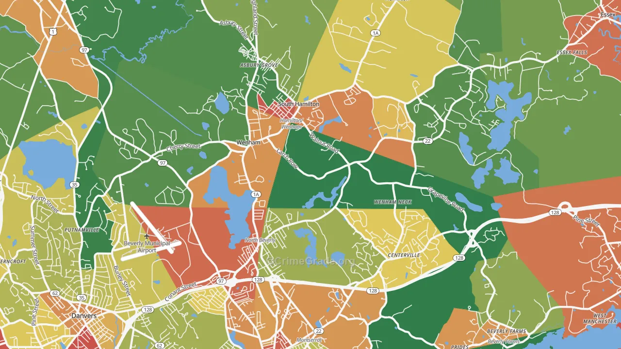 01984, MA Map of Theft Rates