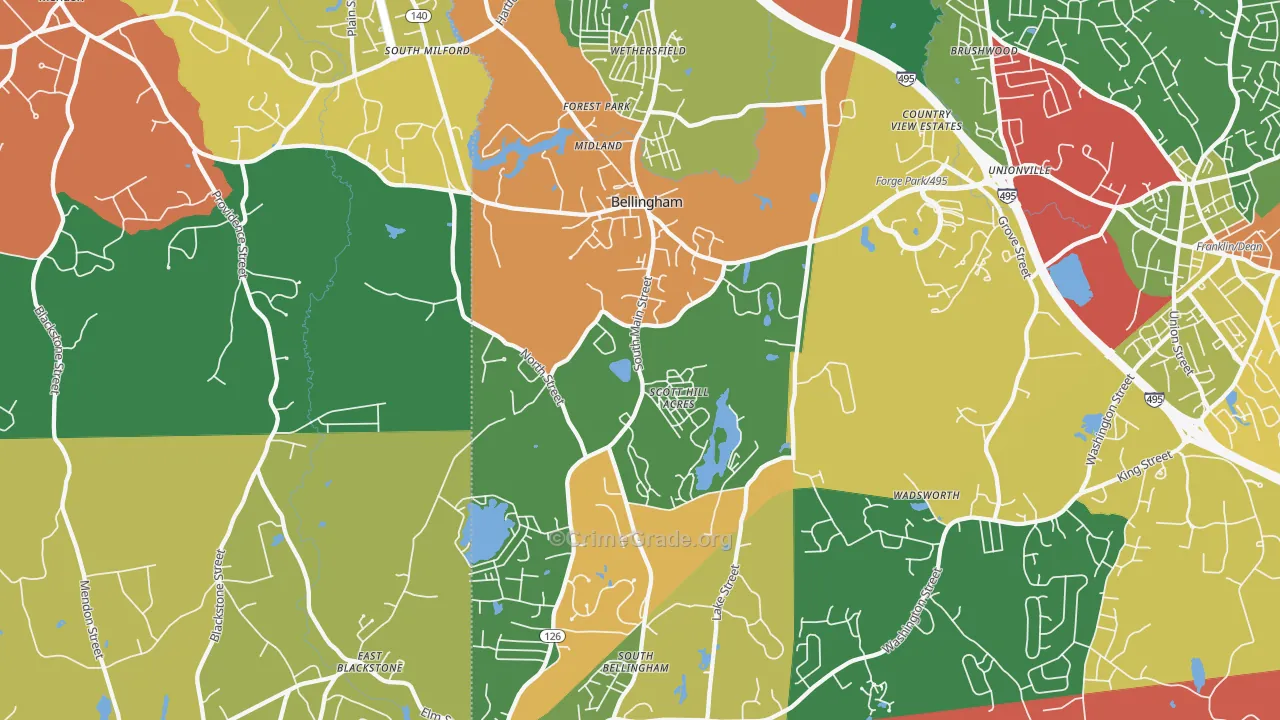 02019, MA Map of Theft Rates