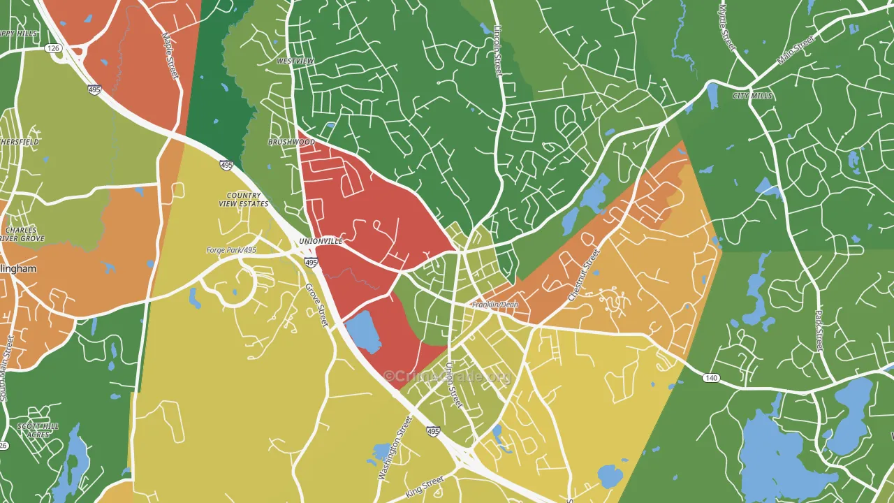 02038, MA Map of Theft Rates