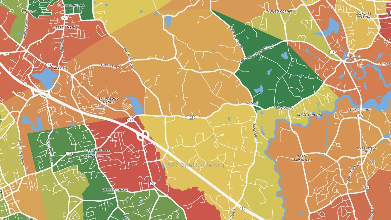 02061, MA Map of Theft Rates
