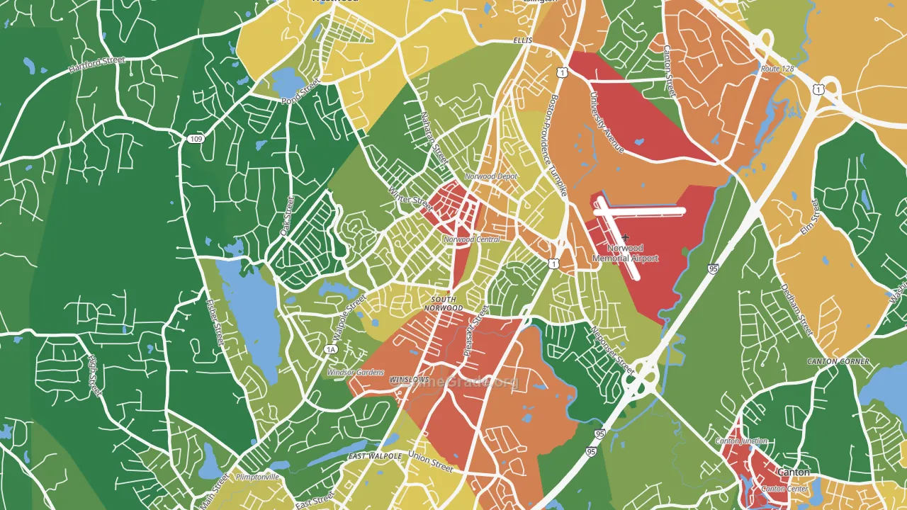 02062, MA Map of Theft Rates