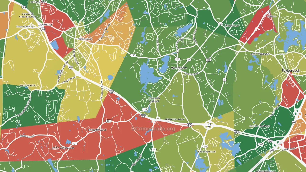 02093, MA Map of Theft Rates