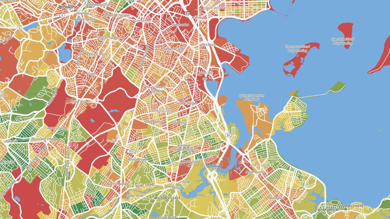 02122, MA Map of Theft Rates