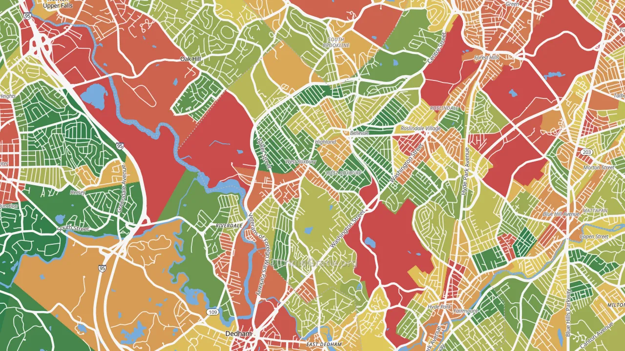 02132, MA Map of Theft Rates