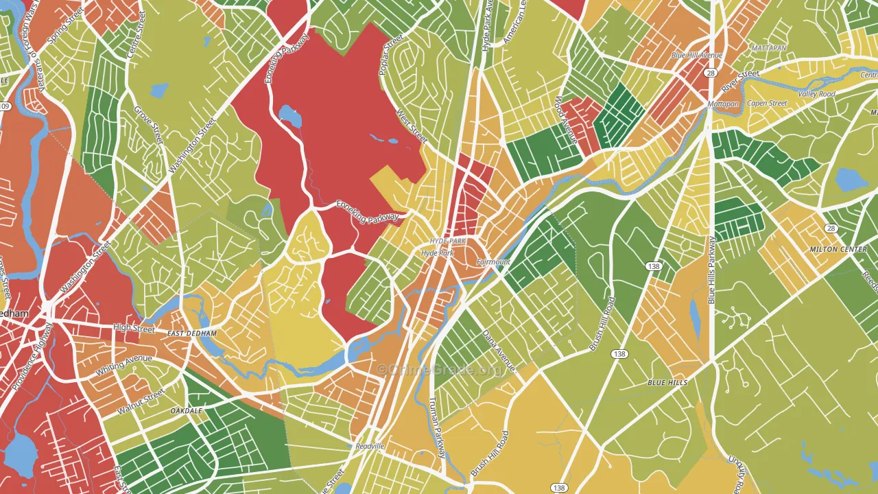 02136, MA Map of Theft Rates