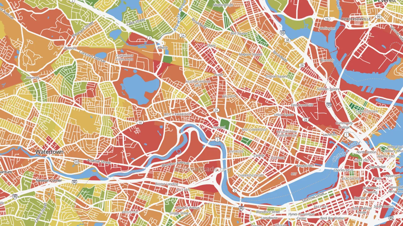 02138, MA Map of Theft Rates